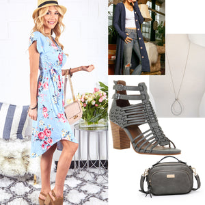 Spring Transition Outfit Inspriation: Blues & Greys