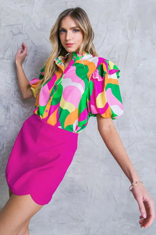 Colorful Summer Top