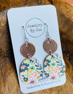 Summer Earrings: Rose and Gold