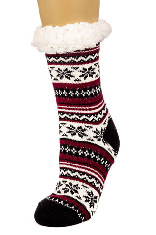 Snowflake Slipper Socks