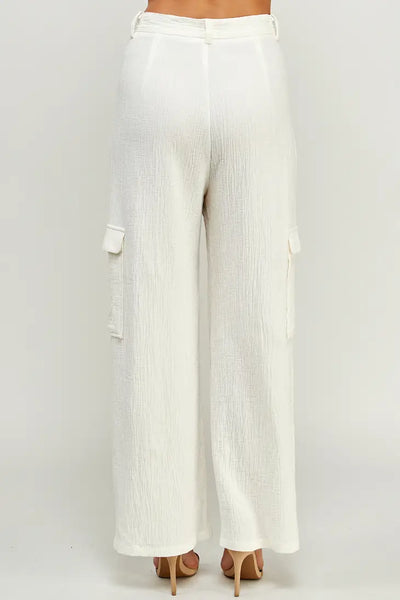 Ellison: Crinkle Linen Pants
